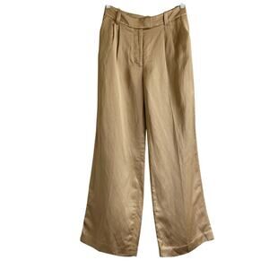 ATELIER & Other Stories Womens Straight Tailored Trousers Size US 4/ EUR 34 Gold